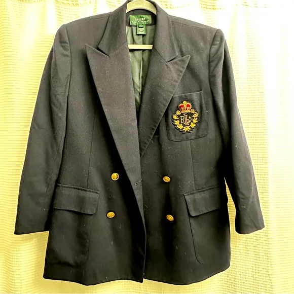 Ralph Lauren | Navy Blazer with Gold Buttons - Picture 1 of 6